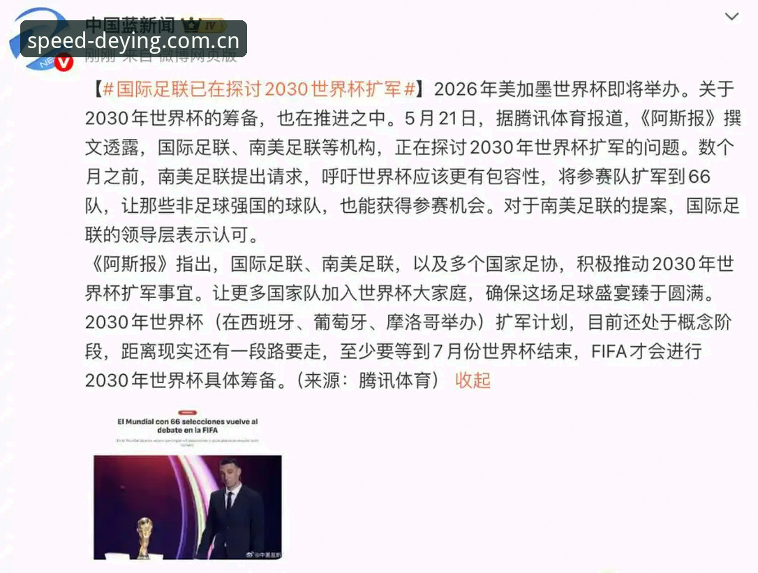 揭秘2030世界杯扩军至66队：中国男足迎来历史性机遇背后的真相